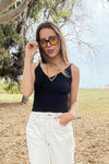 Sahara Knit Top Negro
