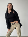 Monet Sleeved Shirt Negro