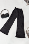 Lia Rib Pants Negro
