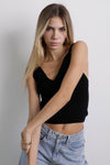 Luna Knit Top  Negro