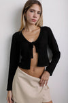 Leah Knit Top Negro