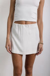 Short Falda Lino Perla