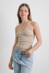 Lucia Halter Top Beige