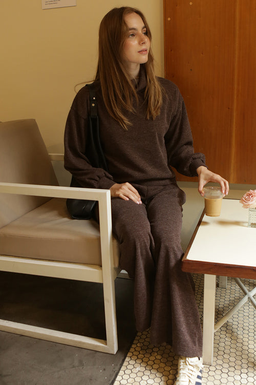 pantalon lucca marron