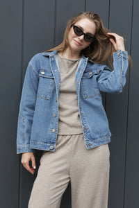 Casaca Jean Charo Indigo