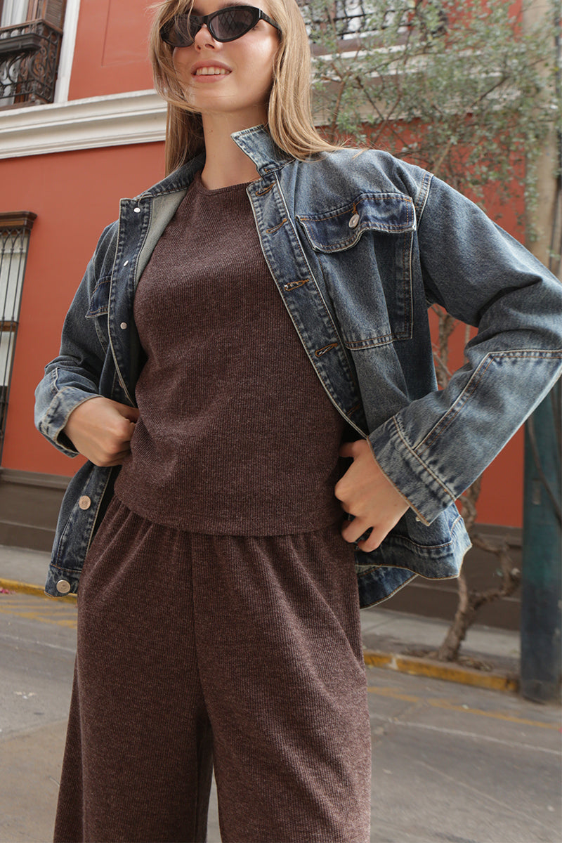 Casaca Jean Charo Indigo Medio