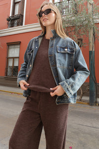 Casaca Jean Charo Indigo Medio