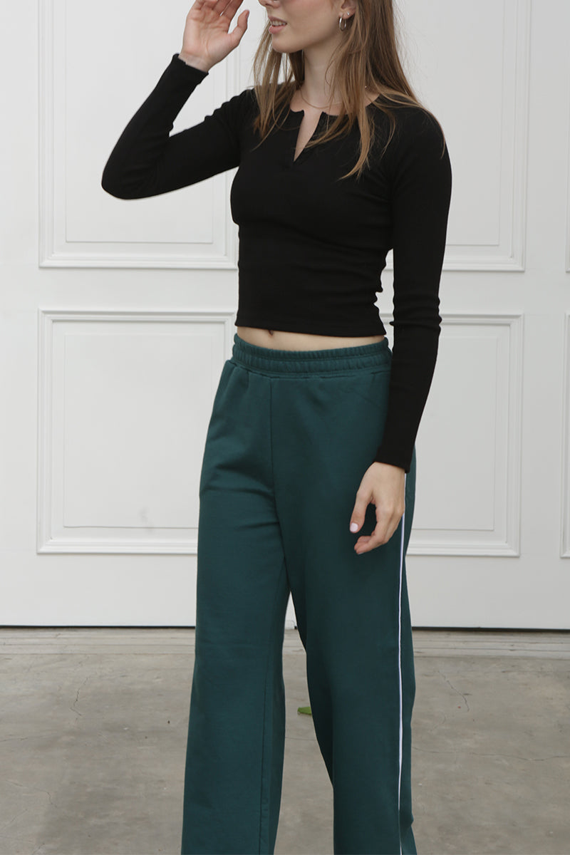 Jogger palazo vena - verde