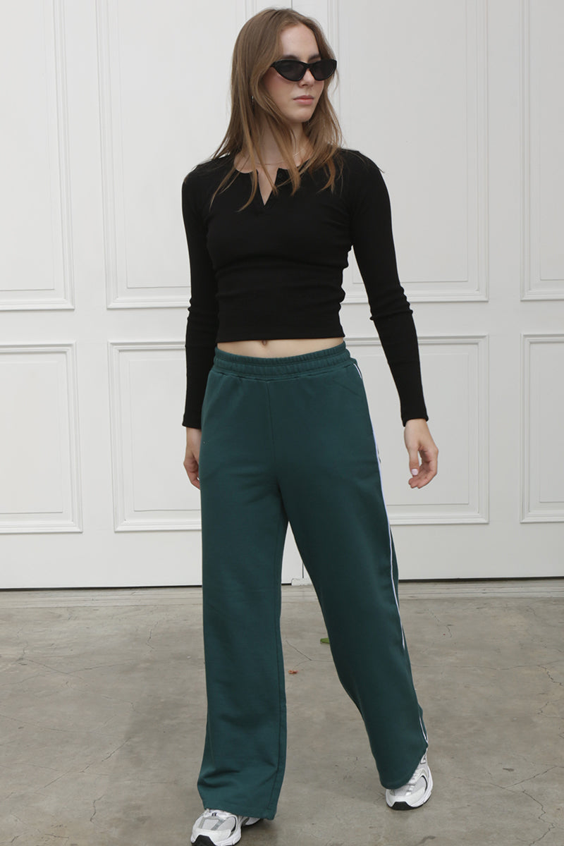Jogger palazo vena - verde