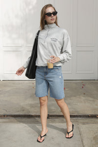 Short Jean Biker Indigo