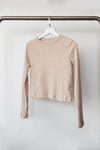 Lian Rib Top Beige