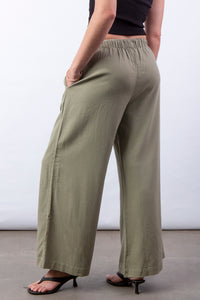 Pantalón de Lino Verde