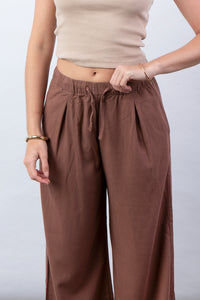 Pantalón de Lino brown