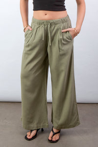 Pantalón de Lino Verde