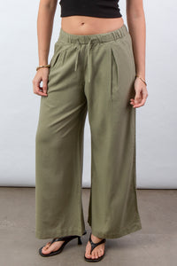Pantalón de Lino Verde