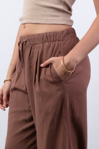 Pantalón de Lino brown