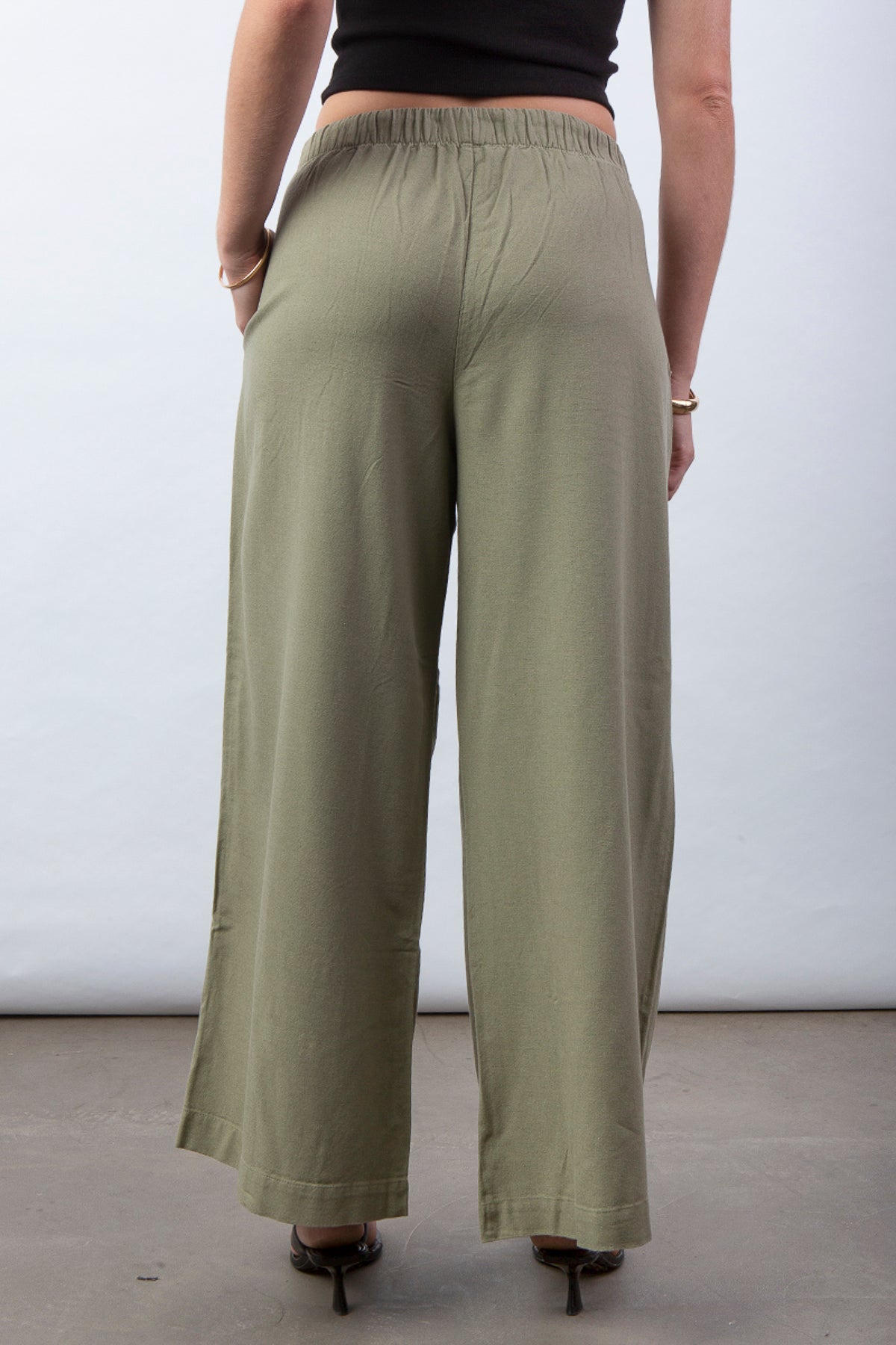 Pantalón de Lino Verde