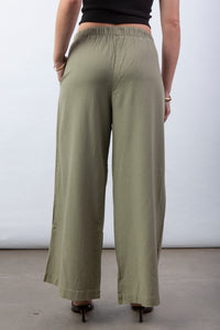 Pantalón de Lino Verde