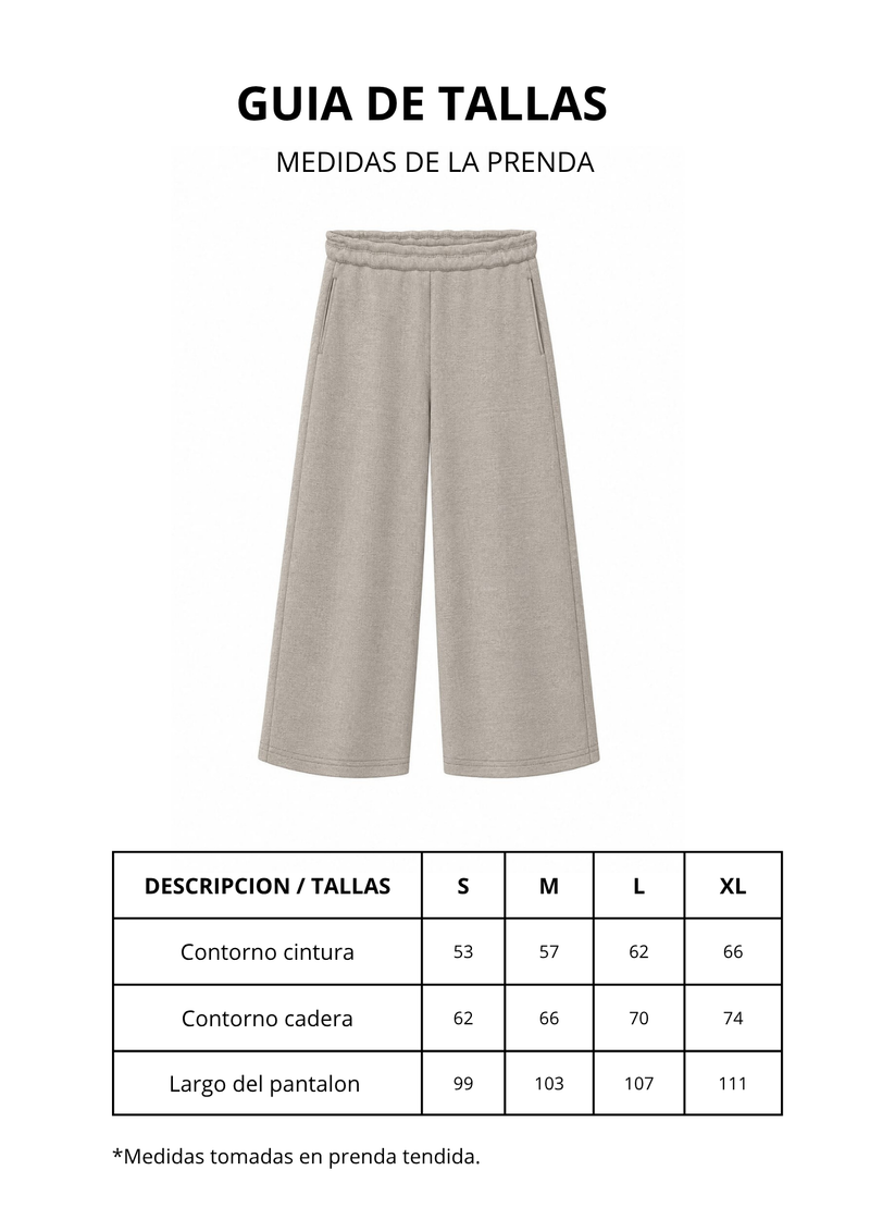 Guía de tallas de pantalon lucca beige