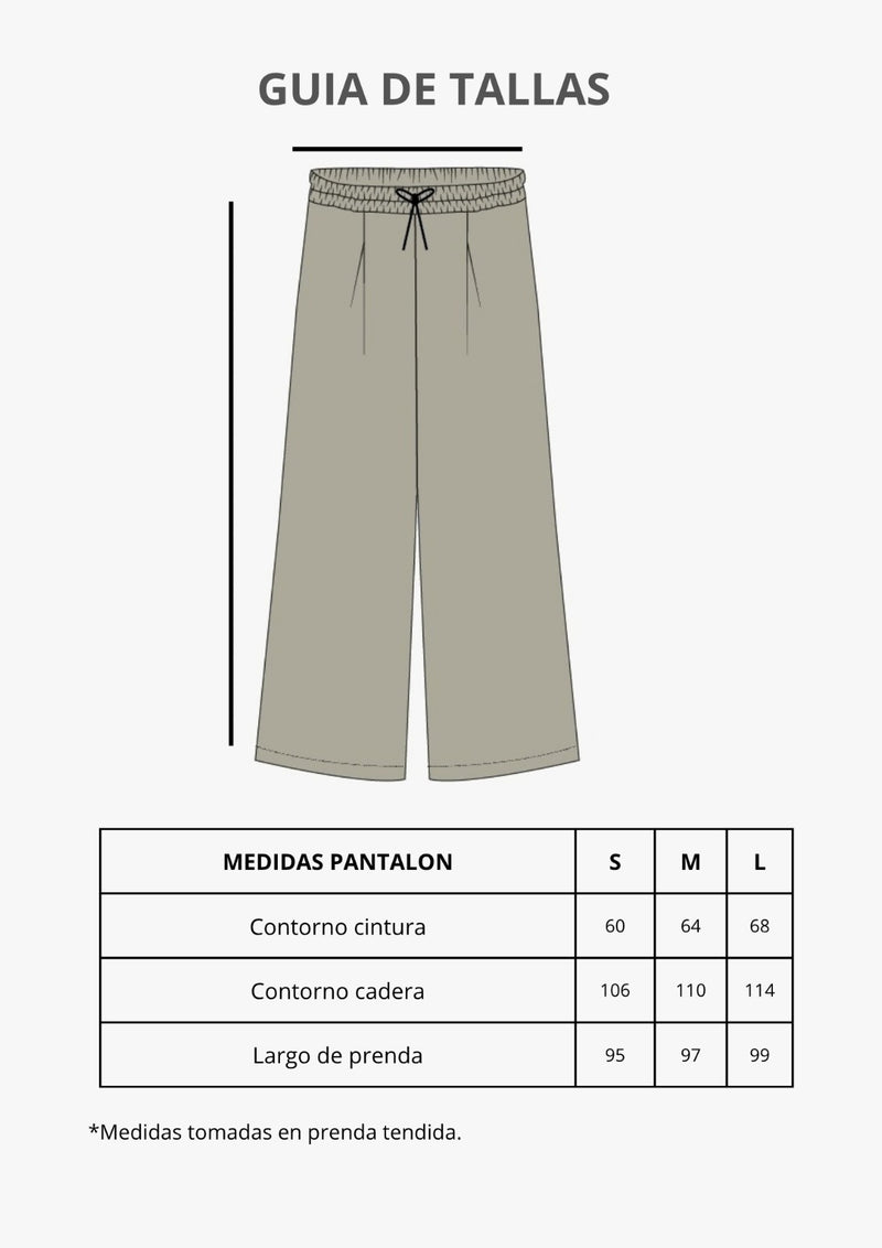 Guía de tallas de Pantalón de Lino brown