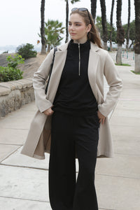 Abrigo Maxi Paño Beige