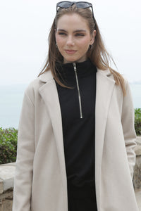 Abrigo Maxi Paño Beige