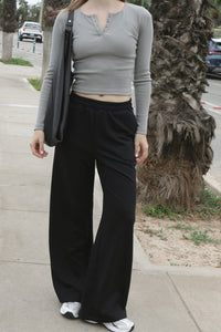 Jogger palazo vena - negro