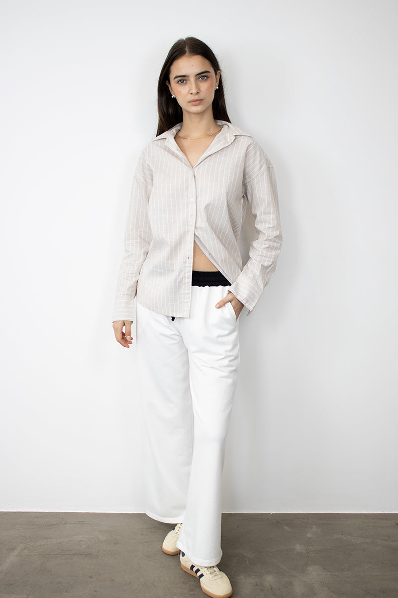 Camisa Roxy beige para Mujer