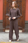 pantalon lucca marron
