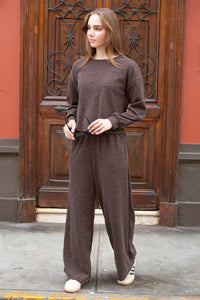 pantalon lucca marron