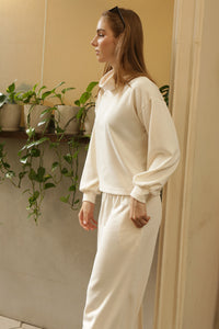 Chompero CUELLO CREMA