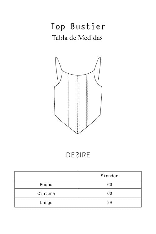 Top Bustier Negro