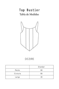 Top Bustier Negro